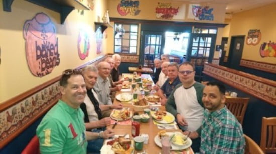 Mens breakfast every Saturday