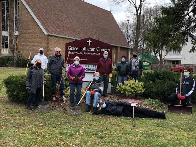 Clean up crew Grace Lutheran Church Oakville