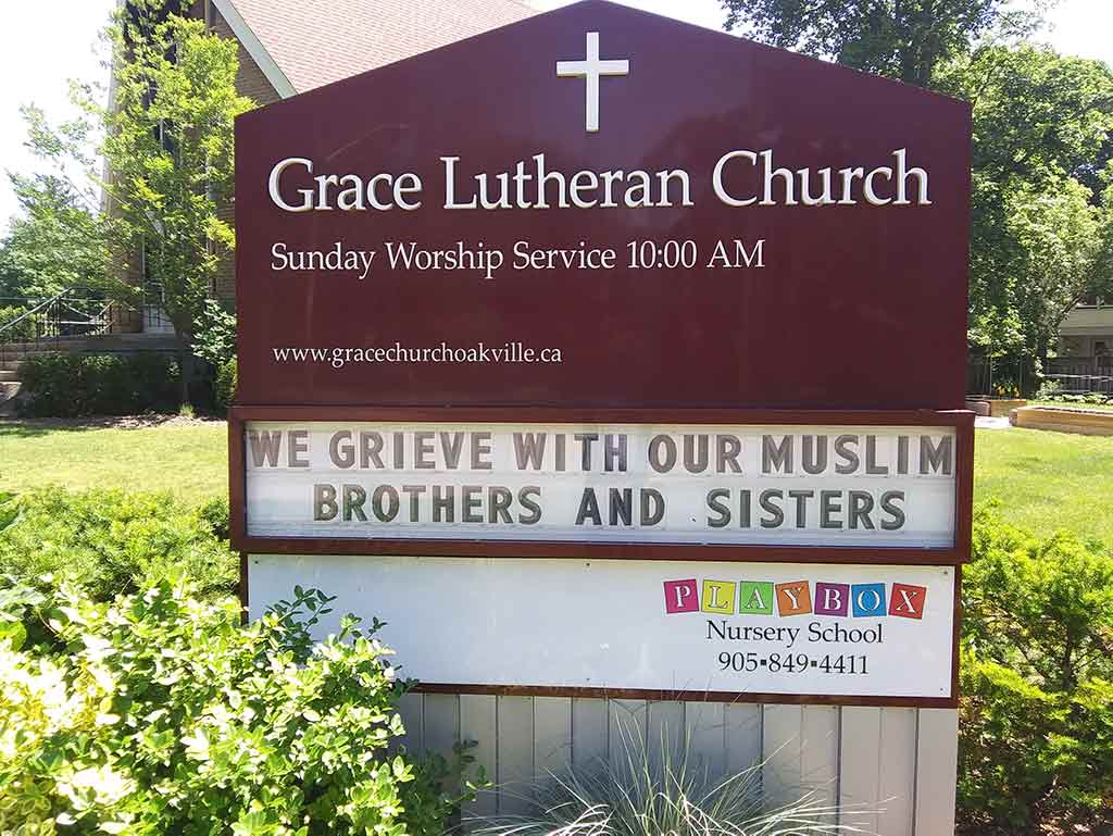 We grieve with our muslim brothers and sisters