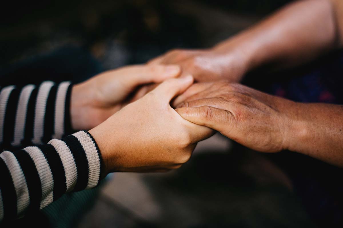 Holding hands