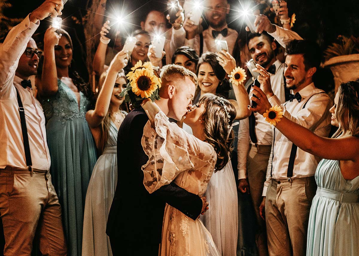 Wedding party candid photos
